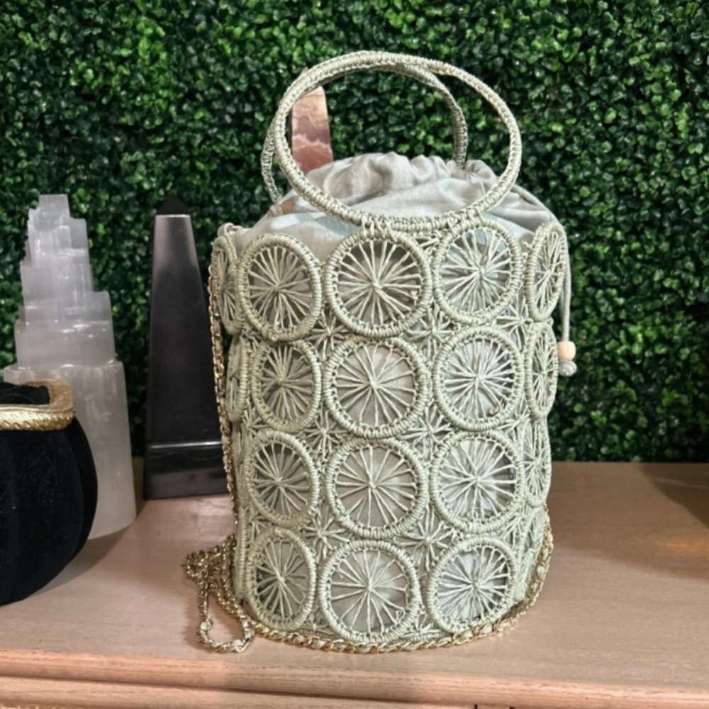 House of Harlow 1960 Circle Crochet Handbag Crossbody NWT Handcrafted